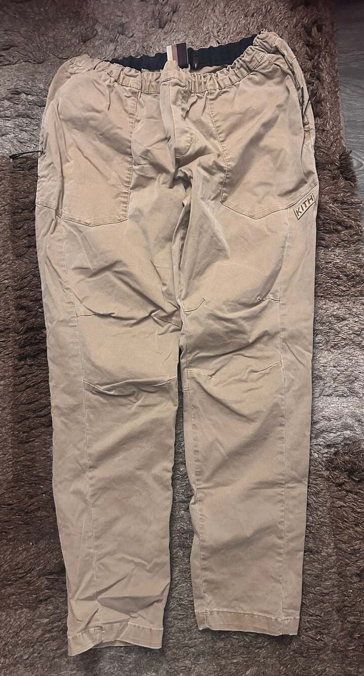 Kith Elastic Waist Cargo Pants Tan XXL
